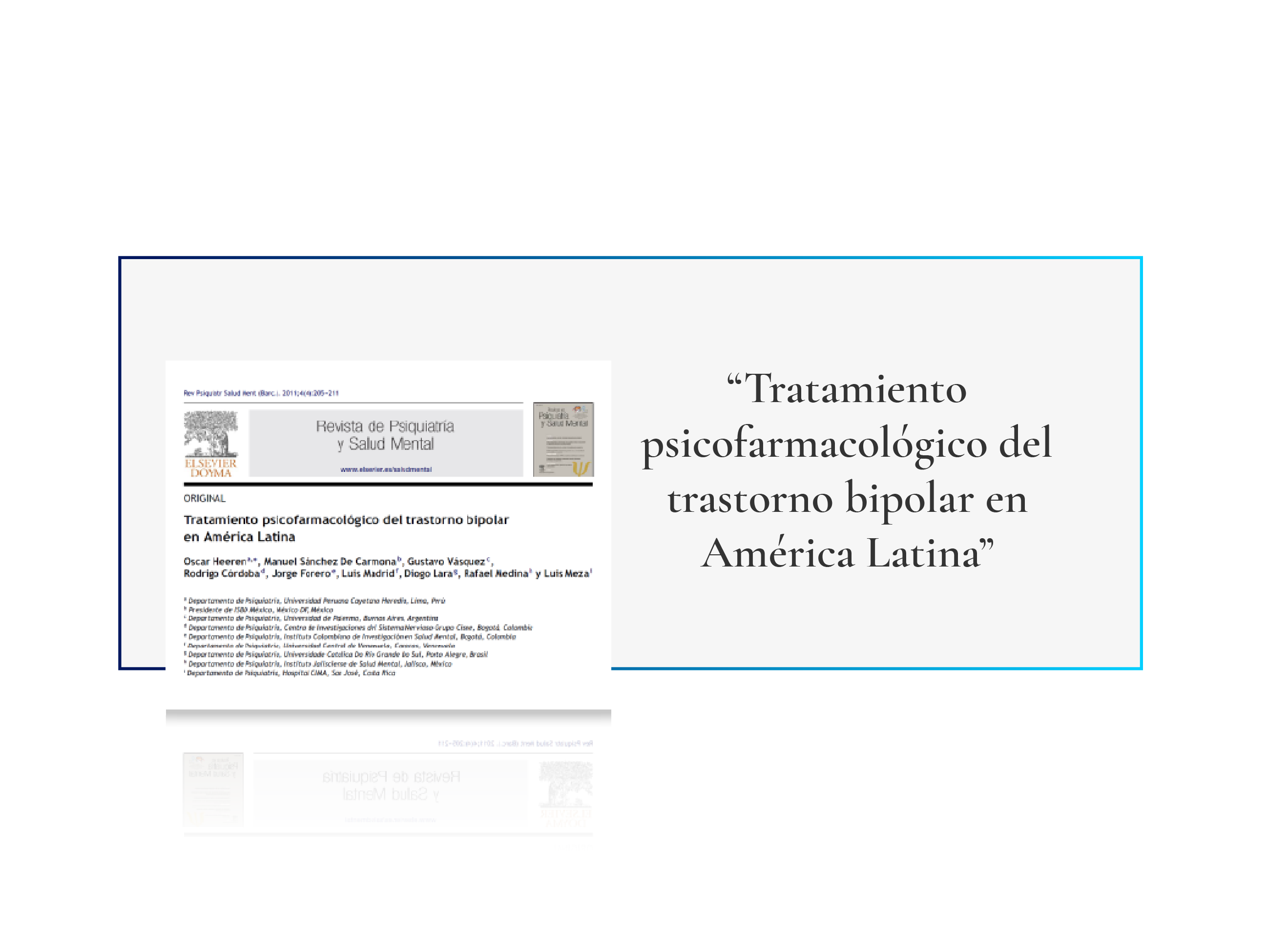 Publicación científica del Dr. Jorge Forero
