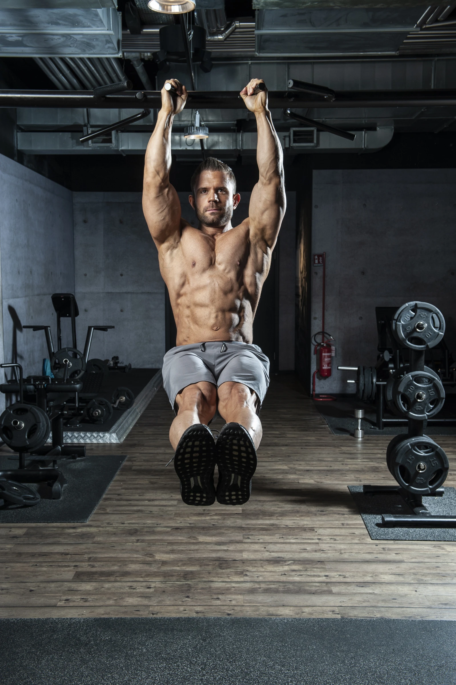 Marco Laterza beim Krafttraining