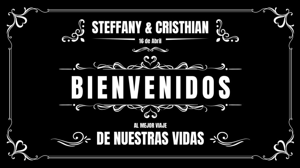 Novios Steffany y Cristhian celebrando su boda civil en el salón privado de Cob's Café