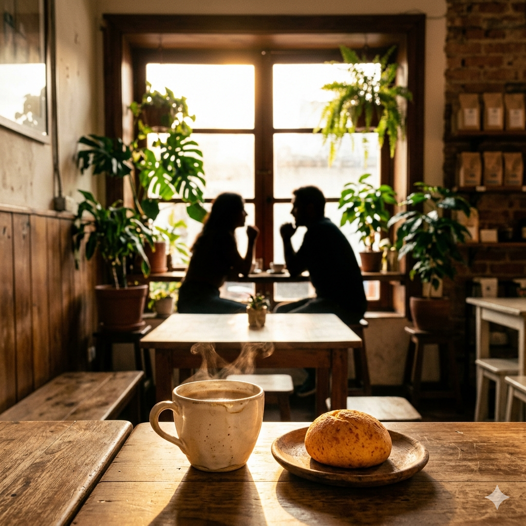 Ambiente interior de Cob's Café
