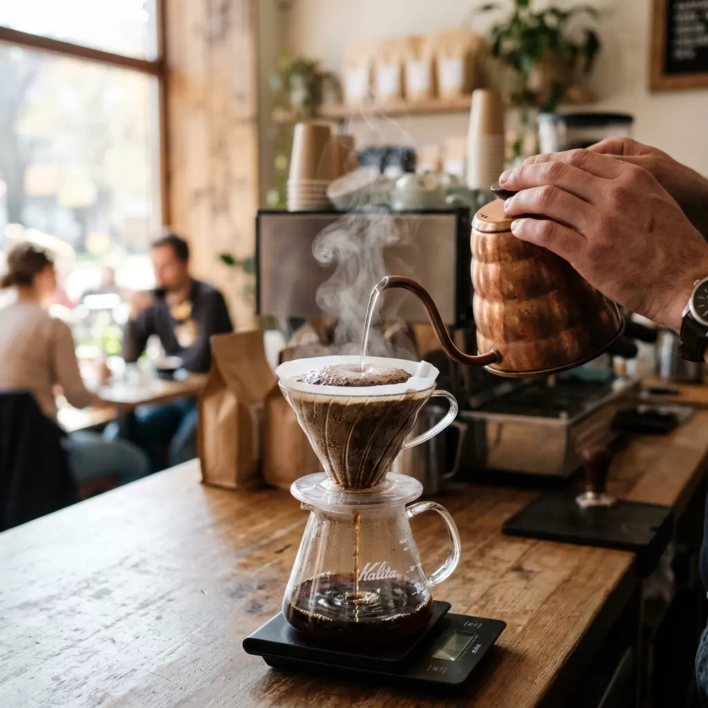 Métodos de filtrado de café en Cob's: V60, Chemex, syphon y prensa francesa